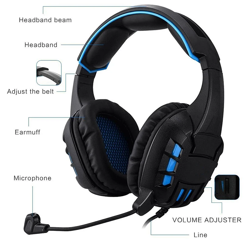 FELYBY SA-708GT Wired Headphone headphones Gaming Headset wired Stereo Earphones with Microphone | &amp Headphones