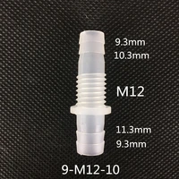 9 m12 10 plastic coupling pipe connector hose fitting