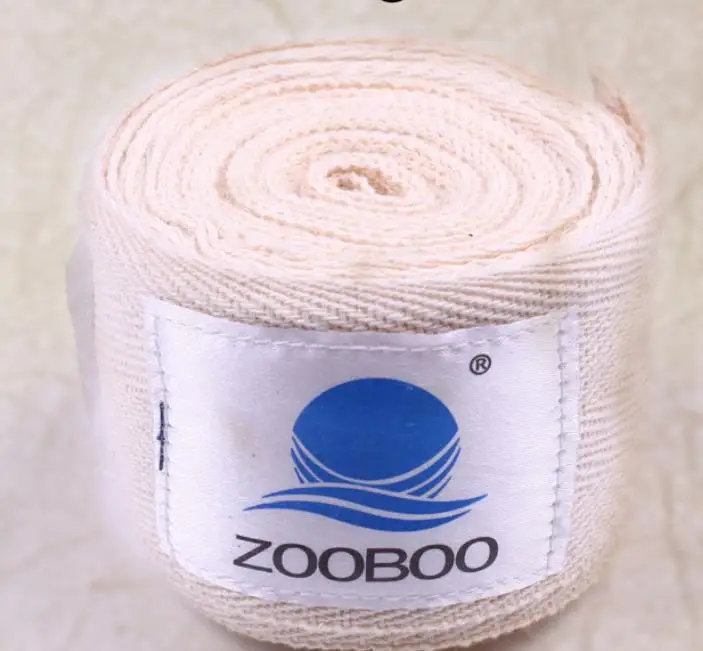beige Zooboo 2 шт/рулон 108 дюймов ММА Боксерские ручные обертывания Поддержка запястья бинты протекторы Санда/Муай Тай Тхэквондо/карате D2O - Цвет: beige