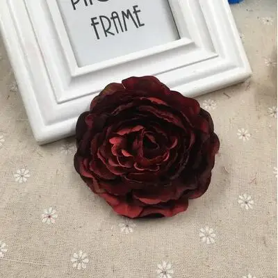 Wine red YOOROMER 5 шт./лот 8,5 см Высокое качество пион цветочные бутоны шелк искусственный цветок Свадебные украшения DIY гирлянда ремесло цветок - Цвет: Wine red