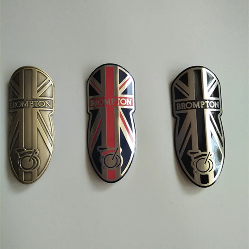 

Bicycle metal sticker aluminum alloy for brompton BIKE sticker with adhesive