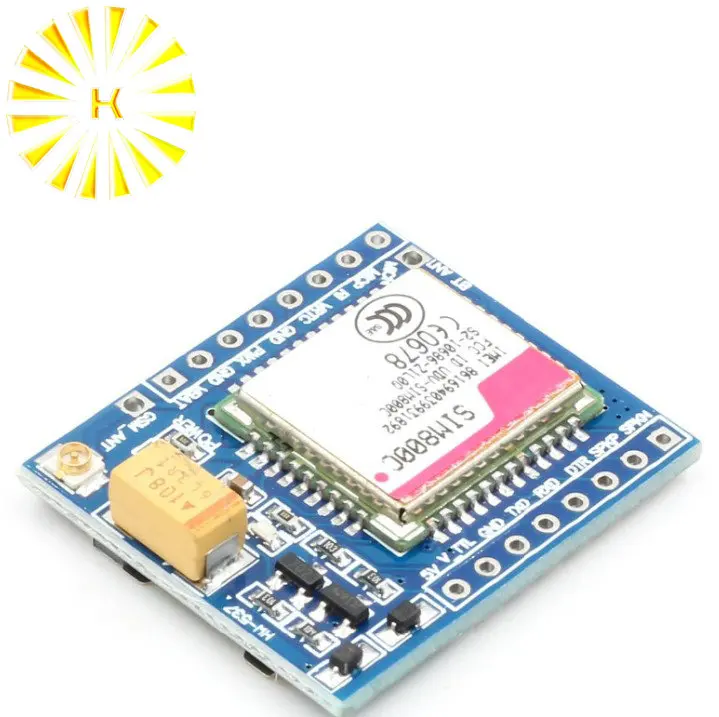 SIM800C GSM GPRS модуль 5 В/3 3 в TTL макетная плата IPEX с Bluetooth и TTS STM32 C51 разъем|Соединители| |