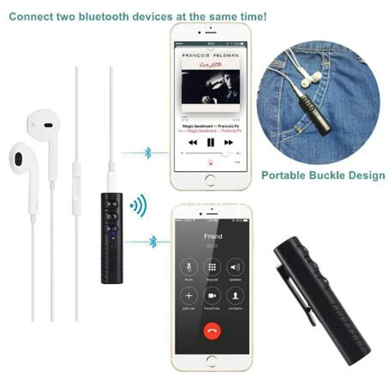 3 5 мм разъем Bluetooth автомобильный комплект гарнитура музыкальный аудио приемник