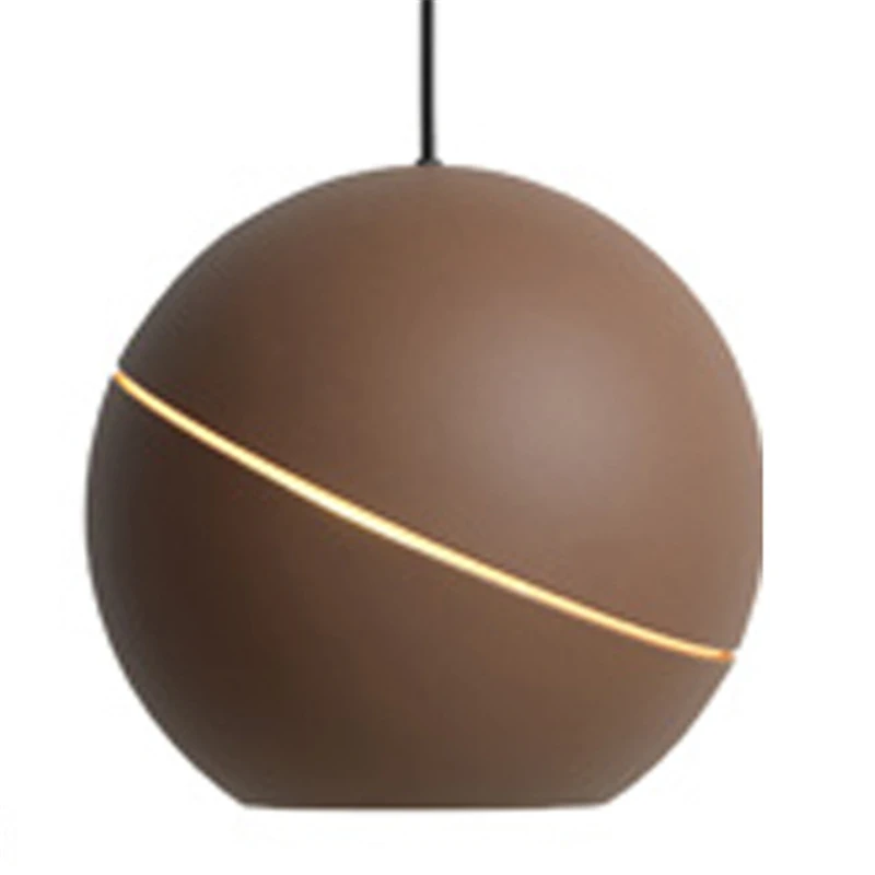 Коричневый Modern LED G9 Hemisphere Pendant Lights Postmodernism Northern Europe LED Pendant Lamp AC 90-260V Bedroom Parlor Study Hanglamp - Цвет корпуса: Коричневый