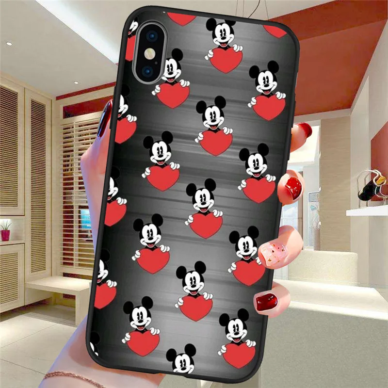 H1870 Мультфильм для iPhone X XR XS Max 5 5S SE 6 6S 7 8 Plus Oneplus 5T Pro 6T чехол для телефона Funda Coque Etui funda capinha mouse - Цвет: H1870