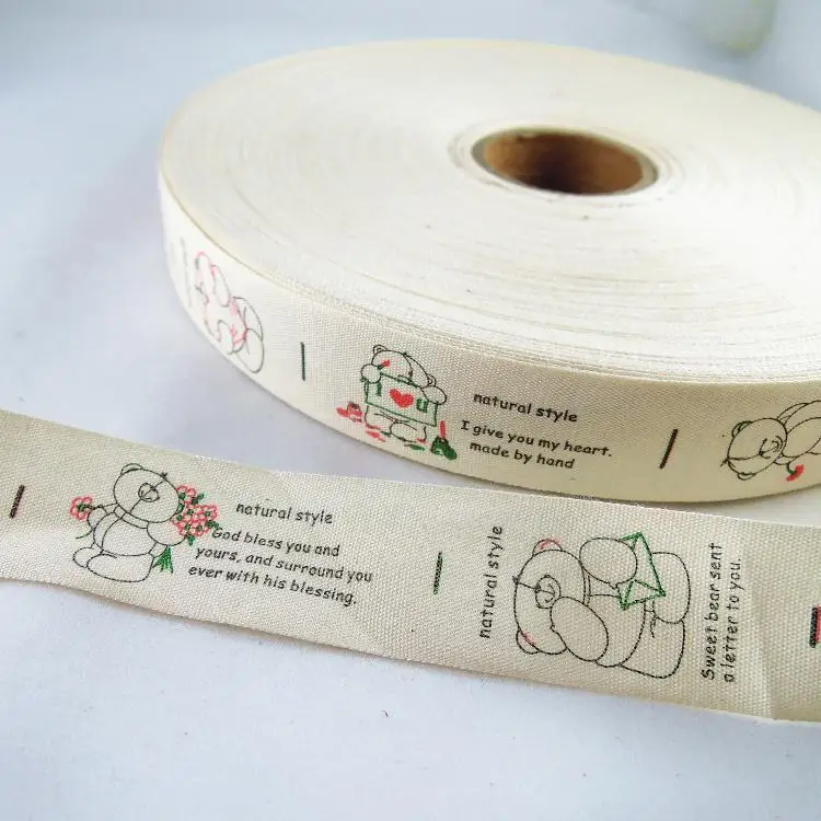 5 ярдов/партия лента из натурального хлопка 1 дюйм 25 мм 100% дюйма Y120|cotton ribbon|ribbon