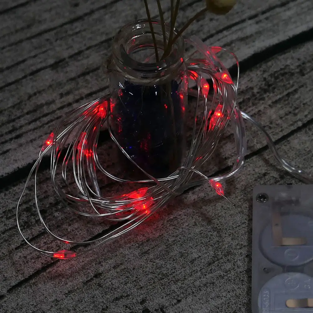 Гирлянда светодиодная уличная 2 м 20 светодиодов на батарейках|fairy light string|outdoor