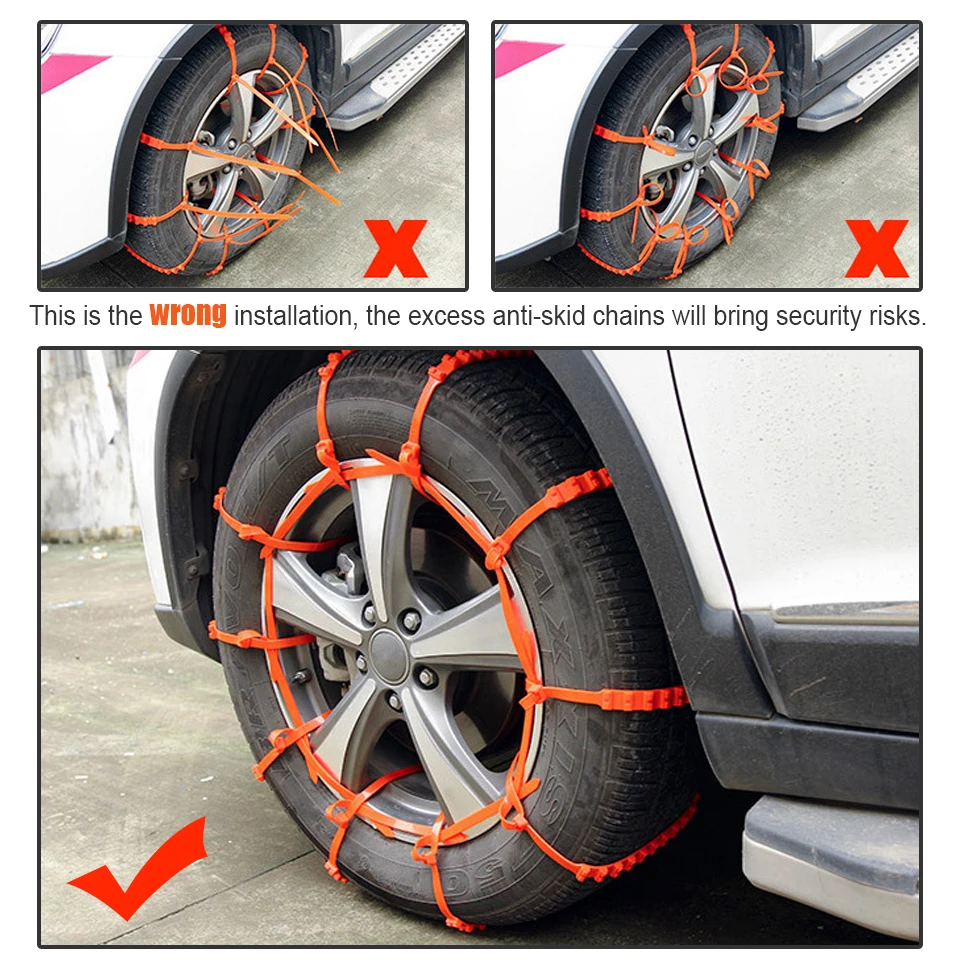 ZDPARTS Автомобильная цепь для снега седан/внедорожник противоскользящая колес Renault
