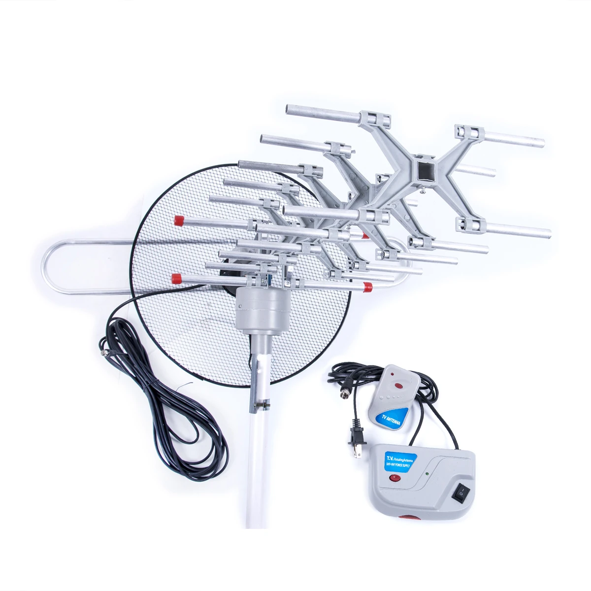 8X20X35CM Наружная усиленная Антенна Yagi, 100 км, HD tv, 15 дБ, дальность UHF/VHF/FM - Цвет: 8X20X35CM