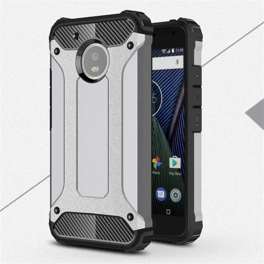 Чехол для Motorala Moto G5 гибридный прочный из ТПУ + ПК ударопрочный чехол телефона |