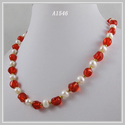 Жемчужное ожерелье шариков кристл миксы цвет Серьги магнитные застежками