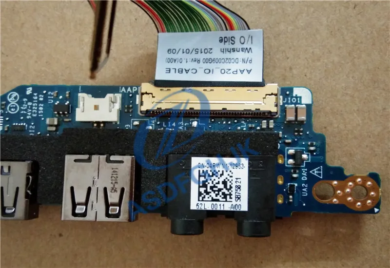 Новый оригинальный для DELL Alienware 17 R2 USB аудио Плата и кабель 4RWN1 04RWN1 DC02C009C00 LS B758P 100%