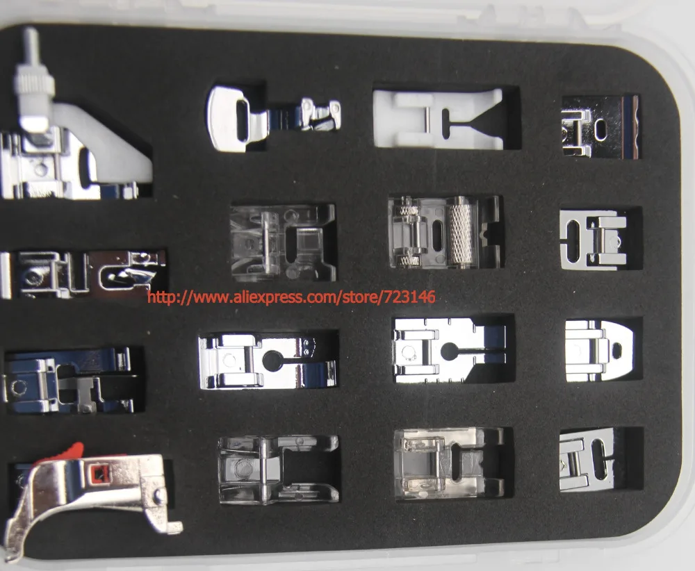 16 шт. многофункциональный набор прижимной лапки для домашних швейных машин