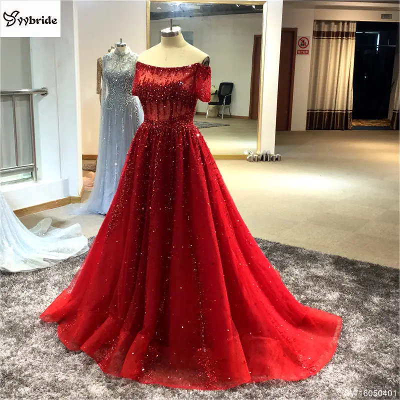Robe De Soiree красное вино 2020 бисероплетение сексуальные платья с рукавами крылышками