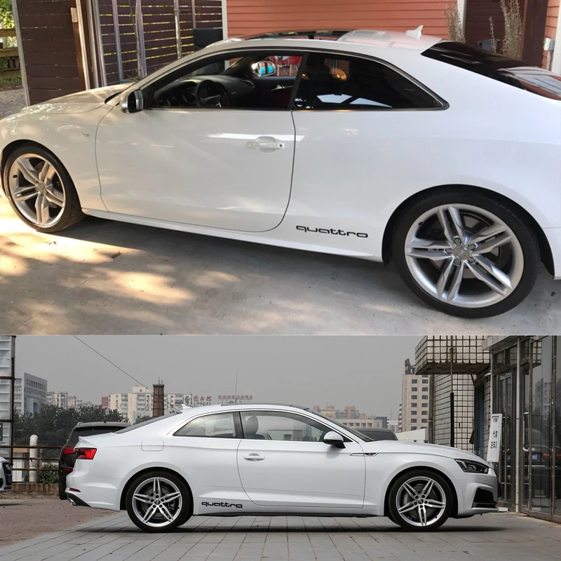 2 шт. oracal стикер Quattro виниловая наклейка гонки герба логотип для Audi A3 A4 S4 S3 S5 TT s7 RS A5