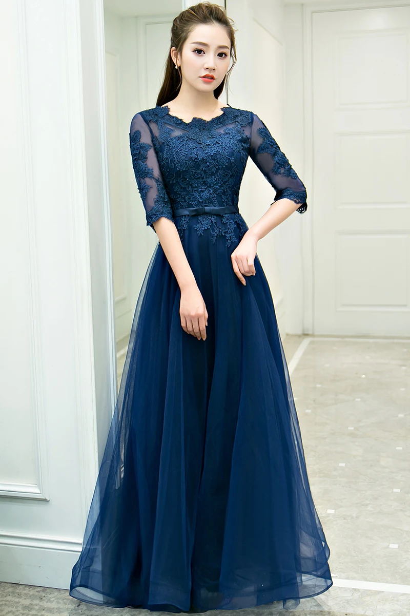 Элегантные женские вечерние платья с коротким рукавом сексуальное А силуэта из