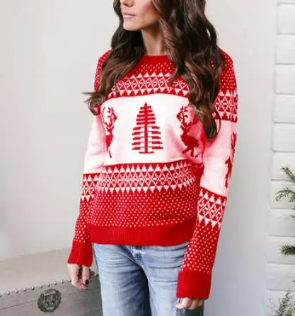 New Autumn Lady Jumper Sweater Pullover Tops Coat Christmas Winter Womens Ladies Warm Brief Sweaters Clothing | Женская одежда