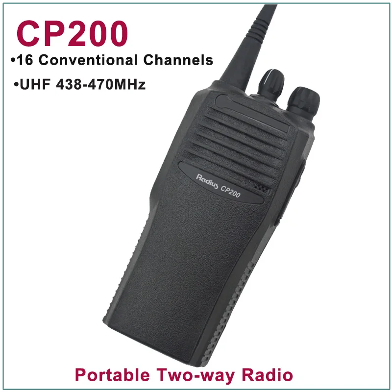 Совершенно новый CP200 UHF 438-470MHz 16 обычных каналов Портативное двухстороннее радио