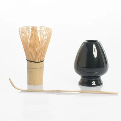 whisk scoop holder Элегантный традиционный подарочный набор матча из натурального бамбука веничек для чая «маття» Совок церемоническая чаша для маття держатель для венчика Японские чайные наборы матча - Цвет: whisk scoop holder