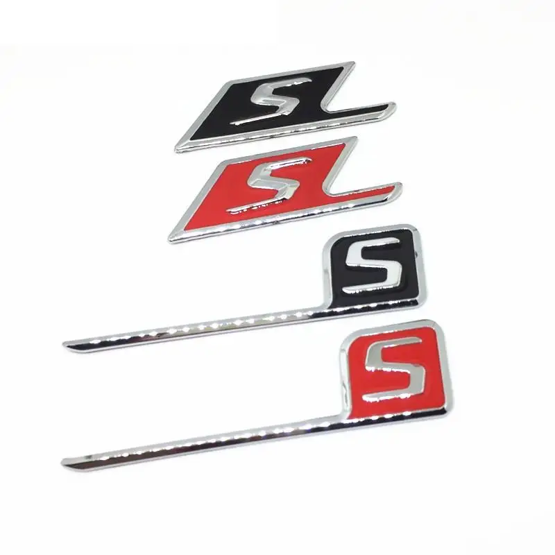 

ABS Plastic letter S Emblem Badge Sticker
