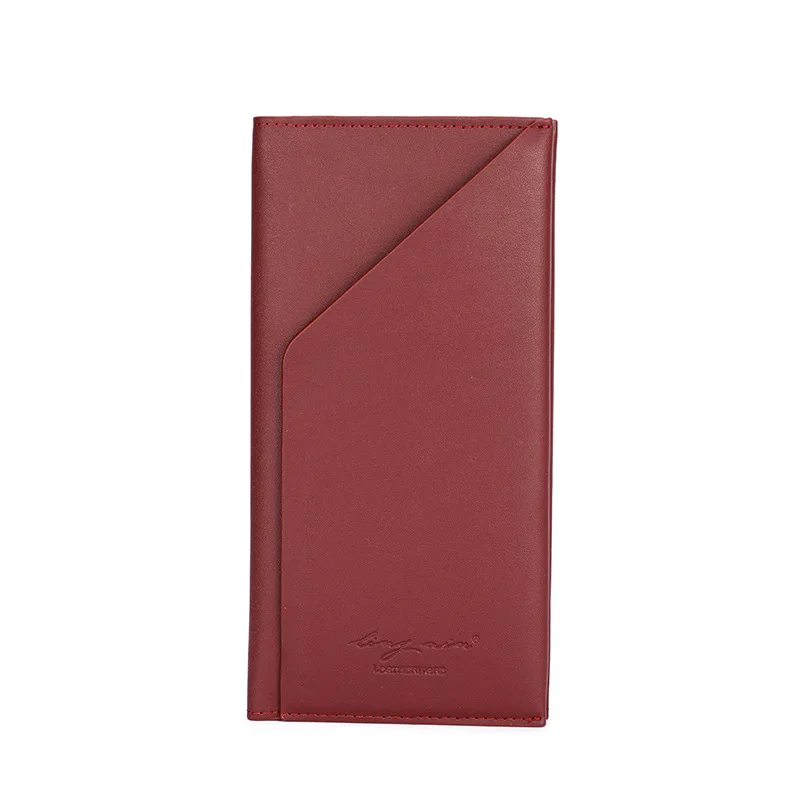 Dark red Для женщин Путешествия Обложка для паспорта Складная кредитной карты Обложка на паспорт бумажник многофункциональные документы карты посылка Сумки - Цвет: Dark red