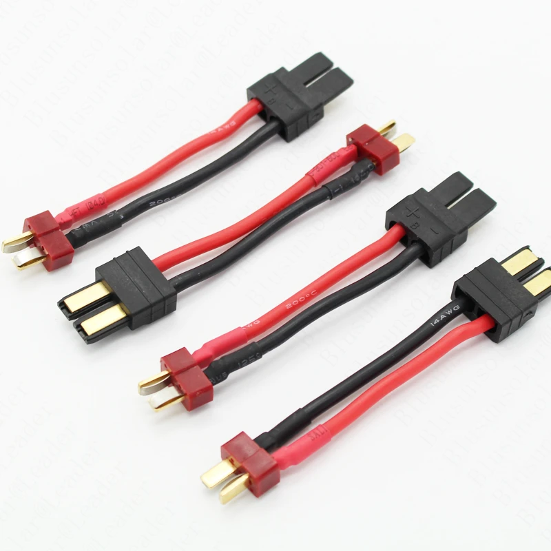Оптовая продажа RC коннектор 60 мм 14AWG TRX штекер к т образному штекеру|connector