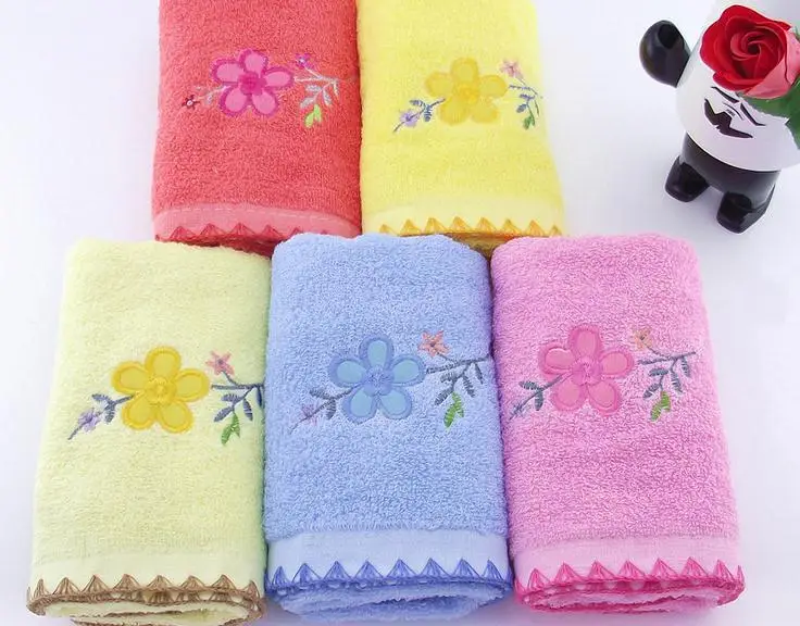 Explosion models crochet towel embroidered new a plum colored cotton towels | Дом и сад