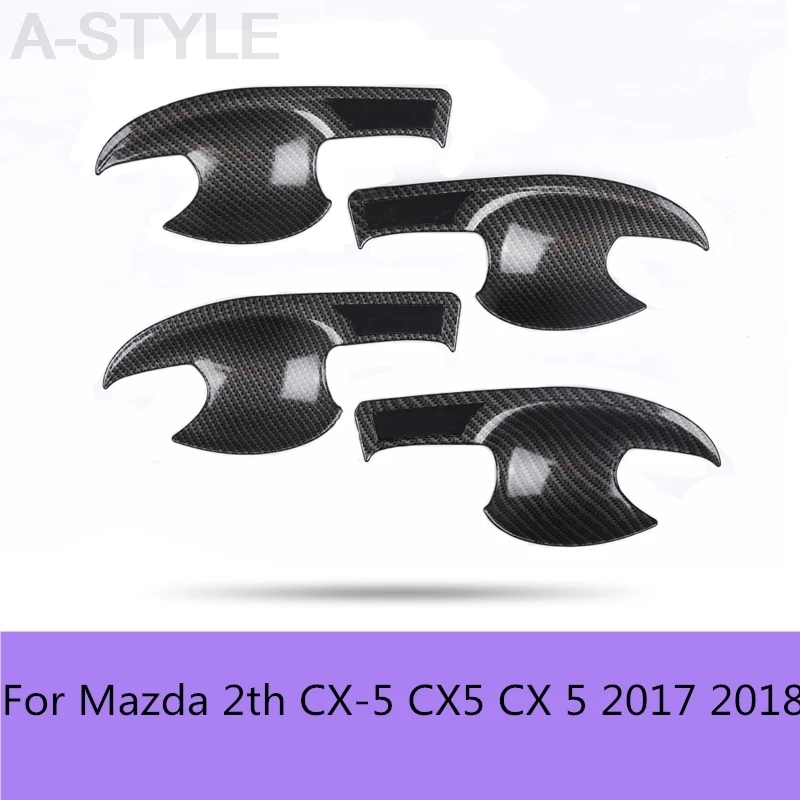 Для Mazda 2th CX 5 CX5 2017 2018 внешняя дверная чаша и ручка Защитная Наклейка из