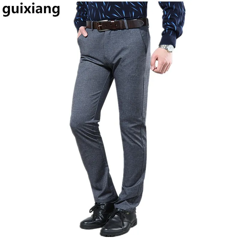 Мужские прямые брюки модные повседневные деловые из 100% хлопка размеры 30 40 2017|leisure