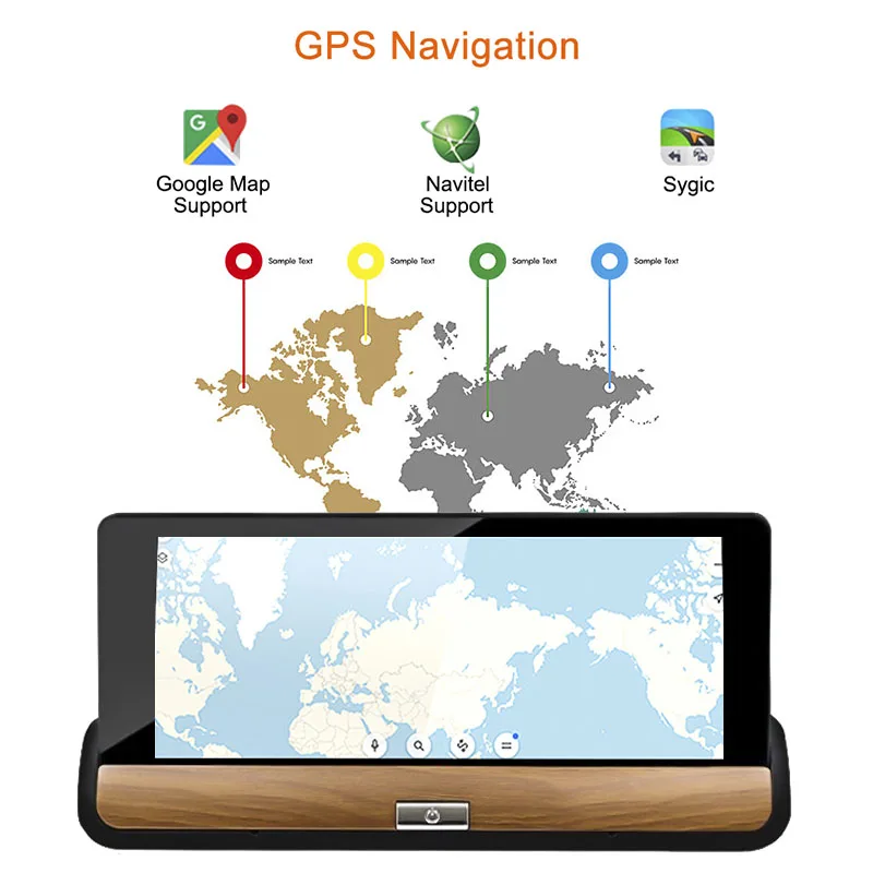 HGDO 6 86 &quotIPS Dash камера FHD 1080P Android 3G Автомобильный видеорегистратор GPS навигация