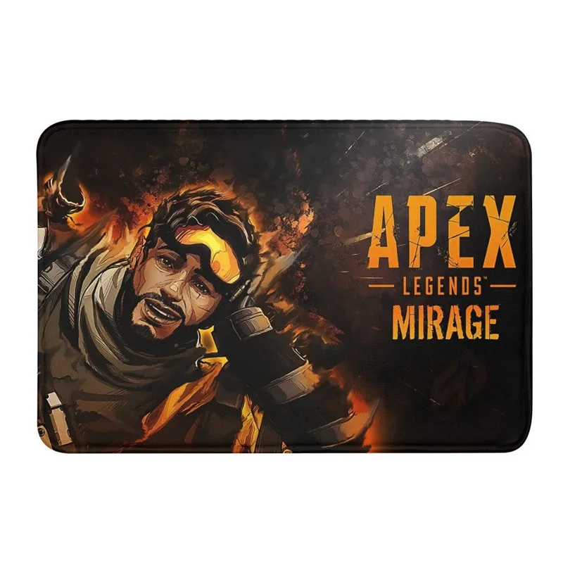 Дверной коврик Apex Legends письмо 3D для ванной с принтом Противоскользящий моющийся