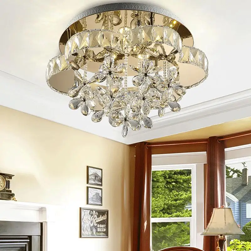 

Modern LED crystal Ceiling Lights bedroom fixtures Nordic living room ceiling lamps aisle lighting children's bedroom luminaires