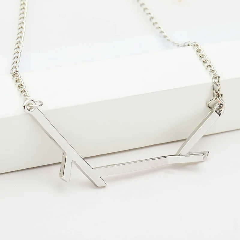 Женское ожерелье с подвеской в виде ветвей дерева золотое серебряное черное