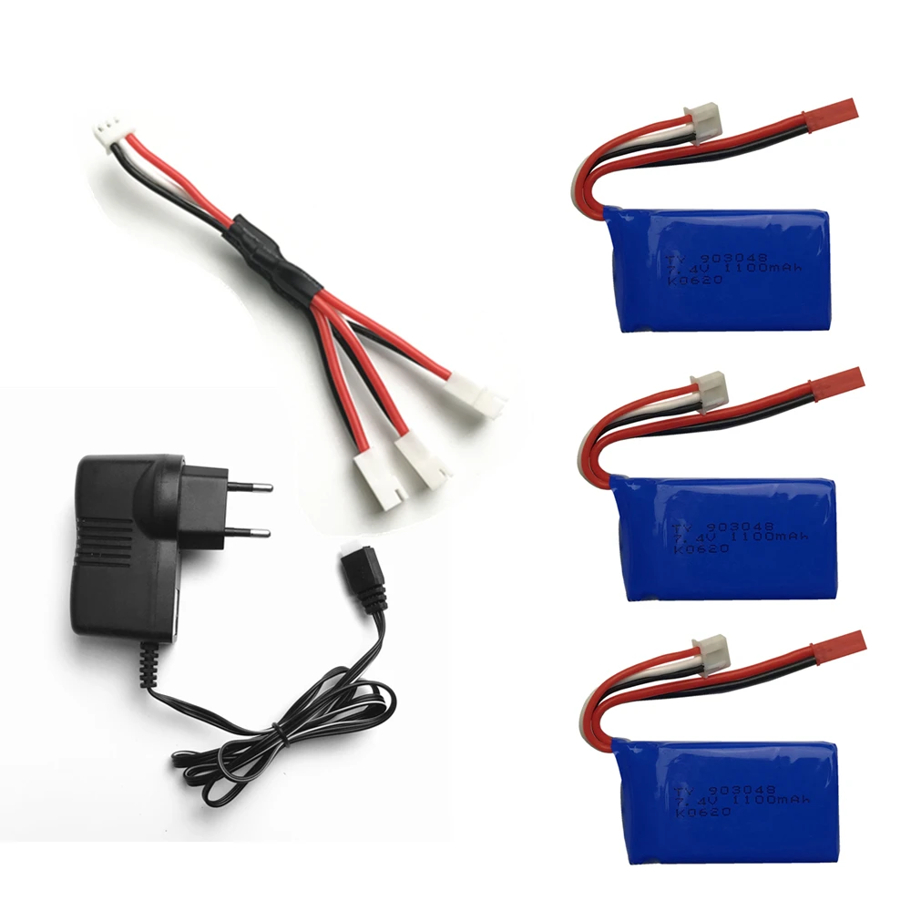 3 шт. 7 4 в Wltoys A949 A959 A969 A979 K929 литий полимерный аккумулятор 1100 мАч В для a959
