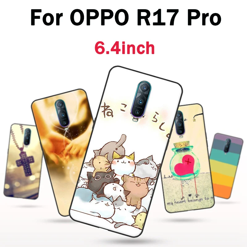Чехол для OPPO R17 Pro милый мультяшный мягкий чехол в стиле ретро R17Pro защитный R 17