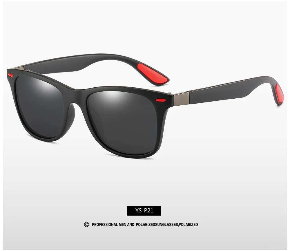 Gray(Black Frame) UV400 поляризационные солнцезащитные очки для рыбалки, мужские очки для рыбалки, походов, пеших прогулок, вождения, спортивные велосипедные очки, Лидер продаж, очки - Цвет: Gray(Black Frame)