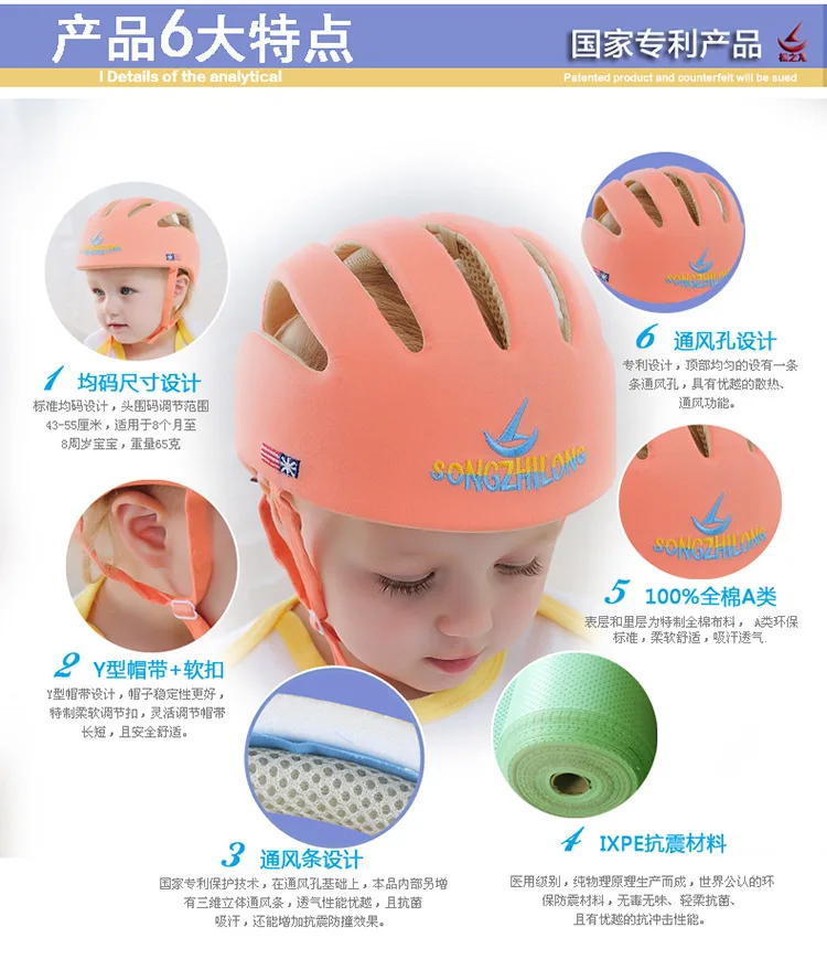 Защитная детская шапка для безопасности детей | Детская одежда и обувь