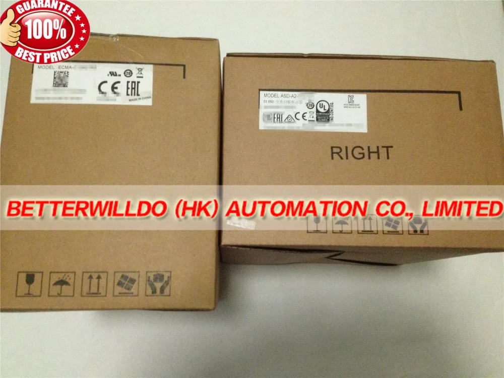 ASD-A2-3023-M + ECMA-F11830RS Новый в коробке CANopen AC Серводвигатель наборы 3.0KW 1500 об/мин 19.1Nm 180