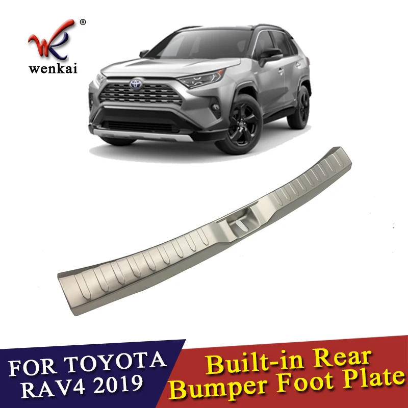 Защитная накладка для заднего бампера из нержавеющей стали Toyota Rav4 2019