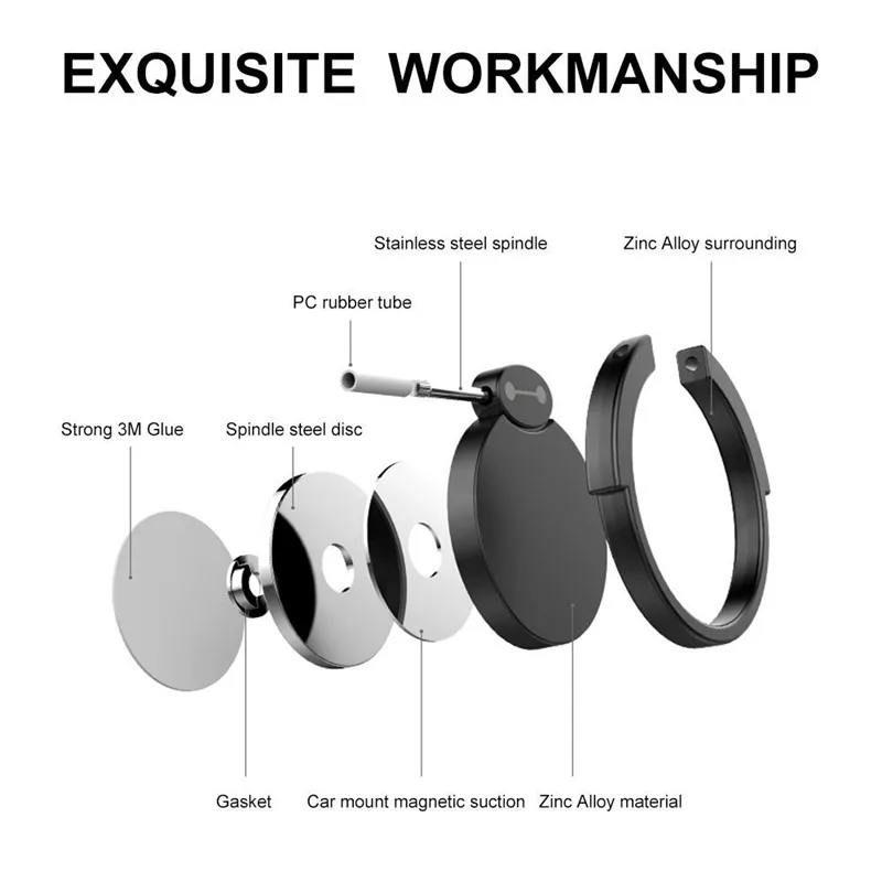 Мультяшная подставка с кольцом на палец вращающаяся 360 градусов универсальная