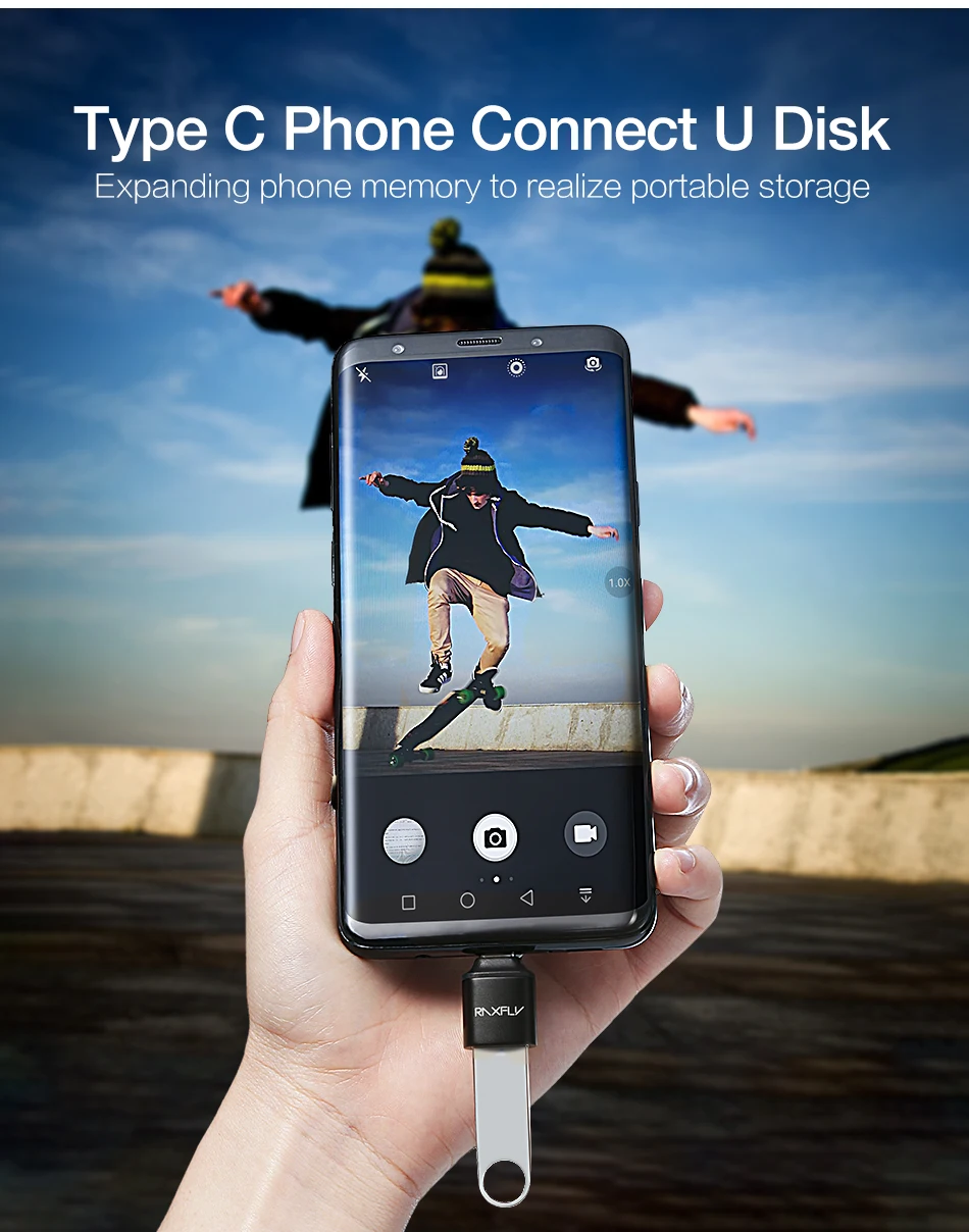 USB raxfly type C адаптер типа OTG-c 3,0 Мужской к USB 3,0 Женский конвертер для Xiaomi 8 для One plus 6 5T синхронизация Зарядное устройство USB C OTG