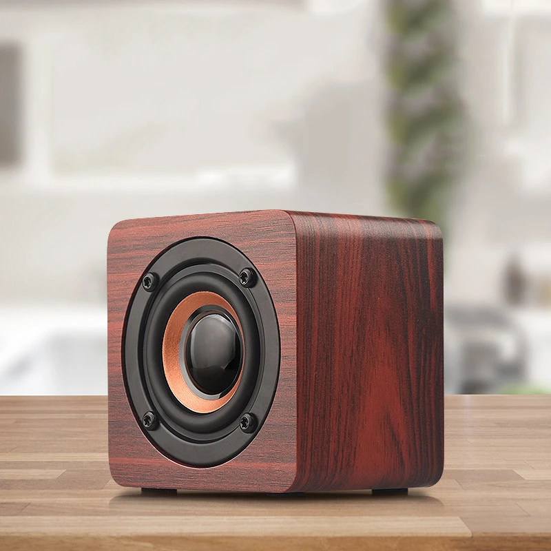 Bluetooth динамик портативный деревянный беспроводной HiFi шок бас звук коробка динамик TF Саундбар для IPhone Sumsung Xiaomi бумбокс