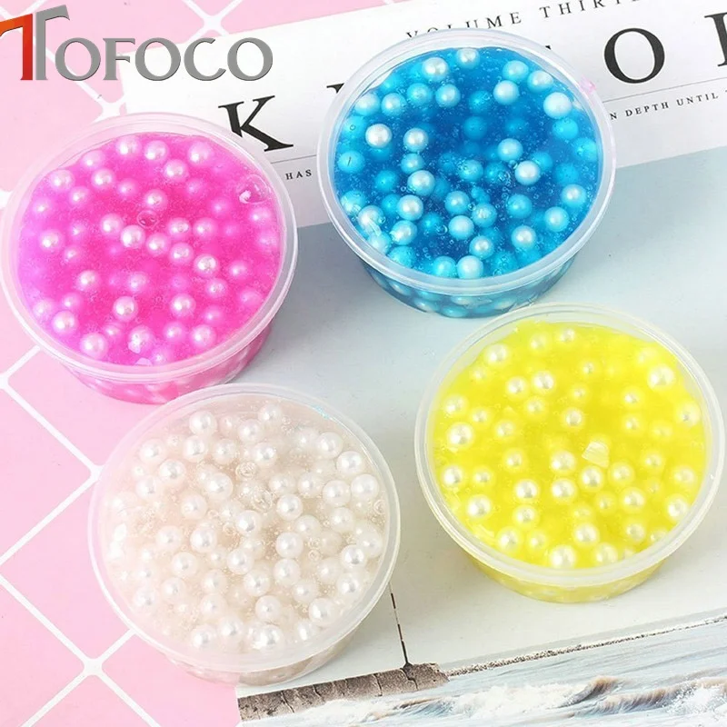TOFOCO пушистая слизь Peal Foam Сделай Сам Хрустальное тесто антистресс шлама игрушка