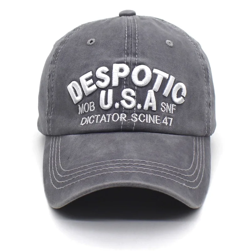 Ditpossible 2018 Новый промывают ткань хлопок Snapback Шапки для Для мужчин Винтаж буквы