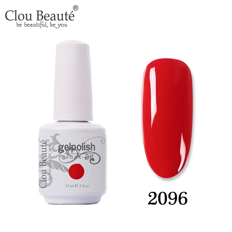 2096 Clou Beaute Новое поступление праймер гель лак УФ гель лак коралловый телесный красный розовый УФ гель лак для ногтей Гибридный маникюрный гель для ногтей лак - Цвет: 2096