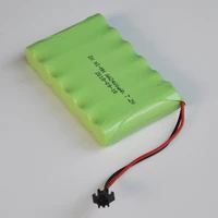 1 2pcs ni mh 7 2v aa rechargeable battery pack 2400mah aa cell for rc car helicopter toys led light cordless phone sm plug