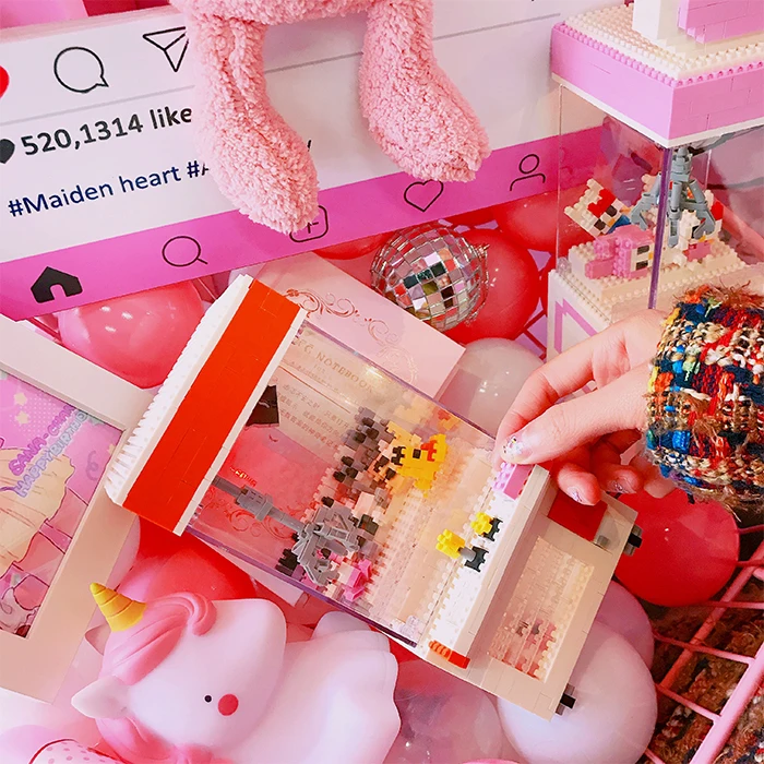 Мини строительный блок Love Miniature сделай сам алмазная сборка папка с игрушками