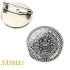 TAFREE Mayan календарь ацтекский календарь брошь секрет Майский солнце Астрономия Археология Булавки модные искусственные CT696