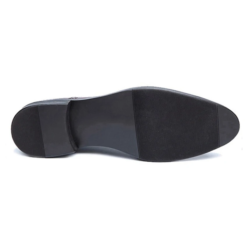 

British Style Genuine Leather Men's Office Oxfords Round Toe Wingtip Man Party Wedding Flats Formal Dress Designer Shoes HMS16