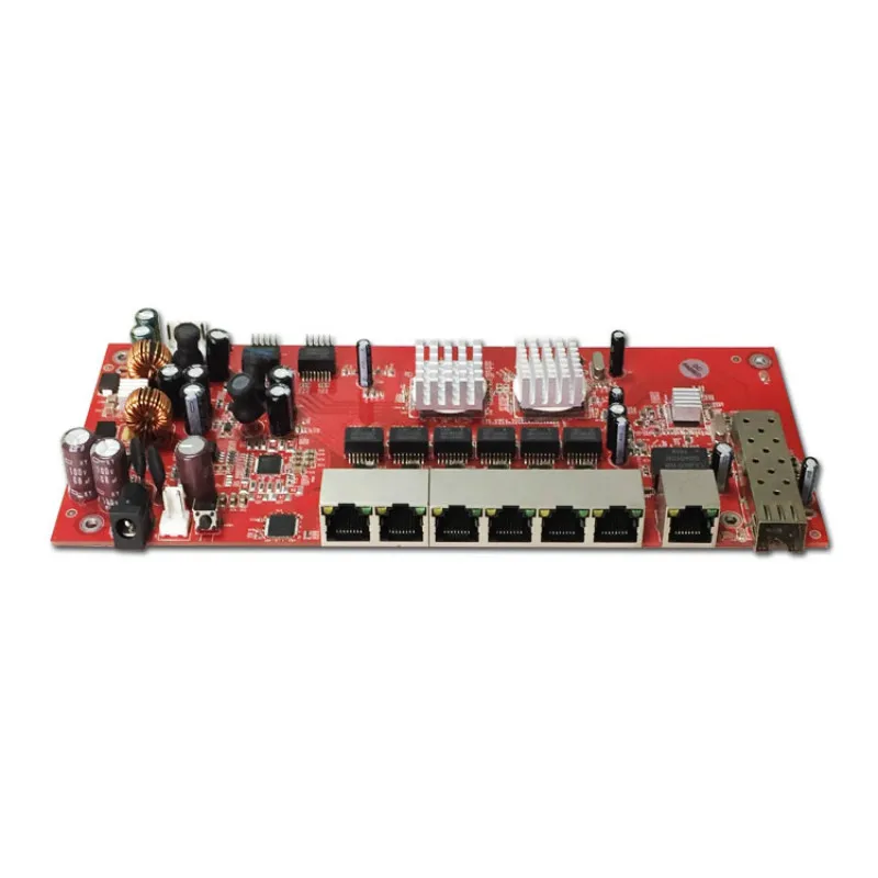 OEM/ODM 9 портовый гигабитный SFP модуль переключения Поддержка AF/AT 10/100/1000 Мбит/с